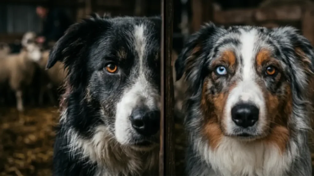 Border Collie vs Pastor Australiano