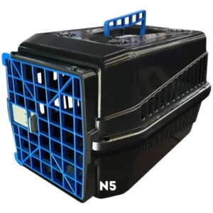 Caixa E Bolsa Transporte De Pets Mec Pet N°5 - Azul (58x37) Para Cachorros E Gatos Grandes Até 15Kg