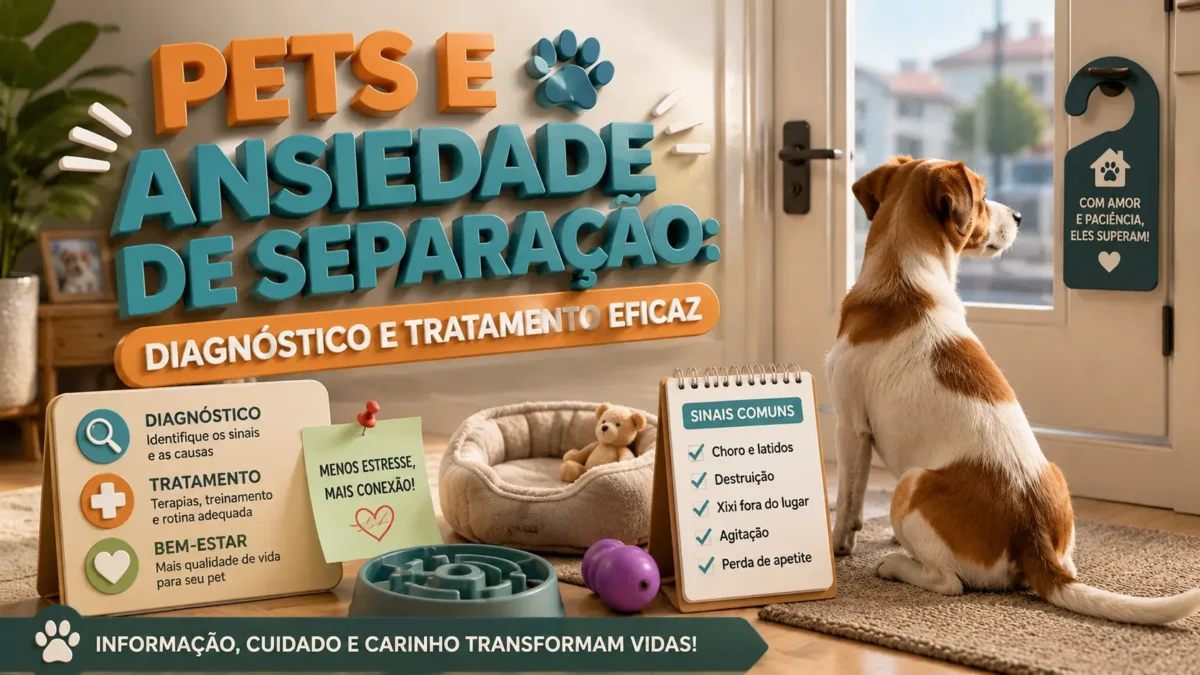 Pets e ansiedade de separação: diagnóstico e tratamento eficaz 1 Pets e ansiedade de separação