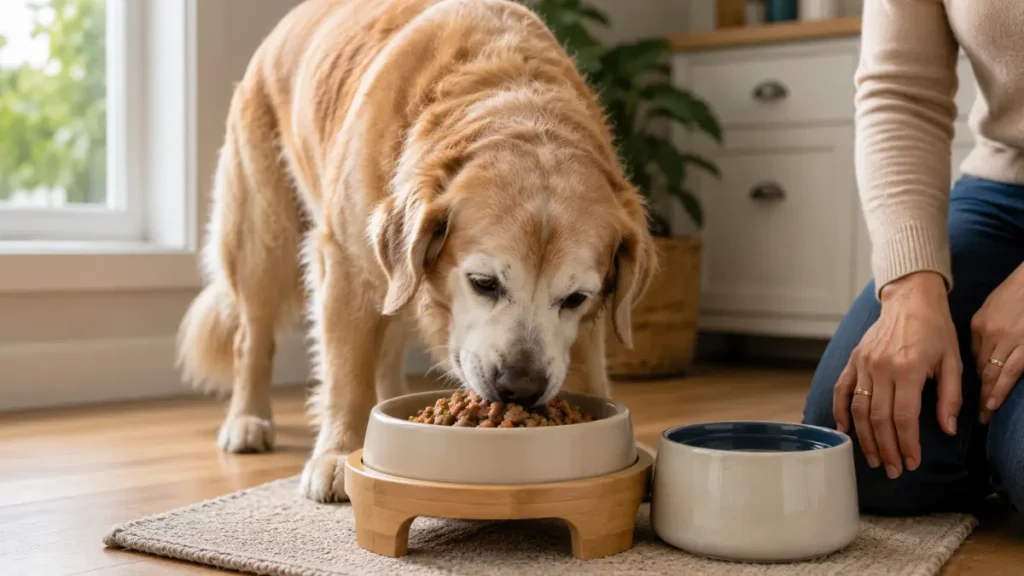 Como alimentar cães idosos