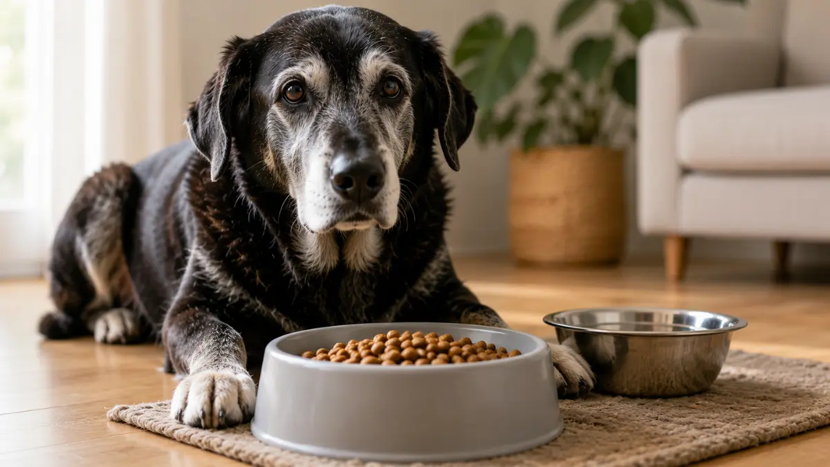 Como alimentar cães idosos