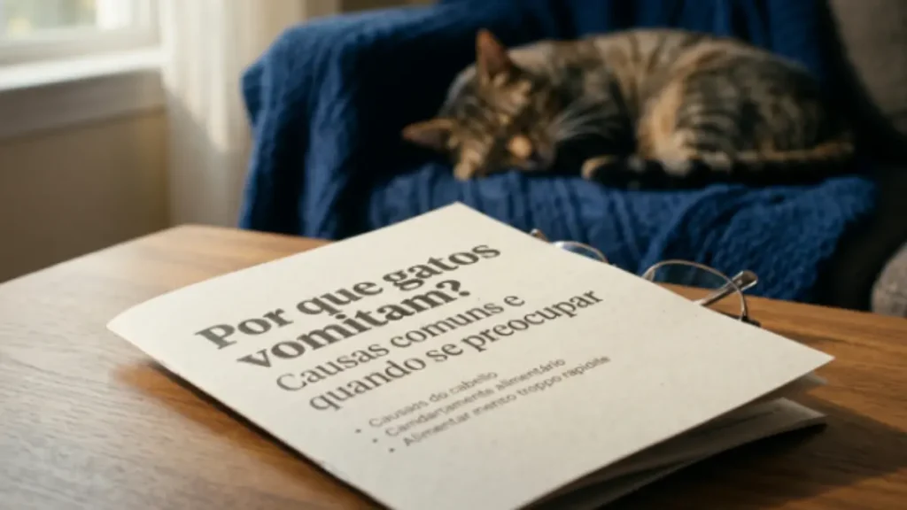 Por que gatos vomitam? Saiba as causas e quando ir ao veterinário 2 porque os gatos vomitam
