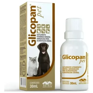 Glicopan Pet Suplemento Vitamínico Mineral Aminoácido 30ml