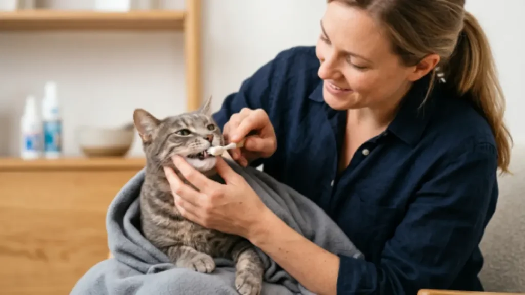 Higiene dentária felina: como escovar os dentes do seu gato já 2 Higiene dentária felina