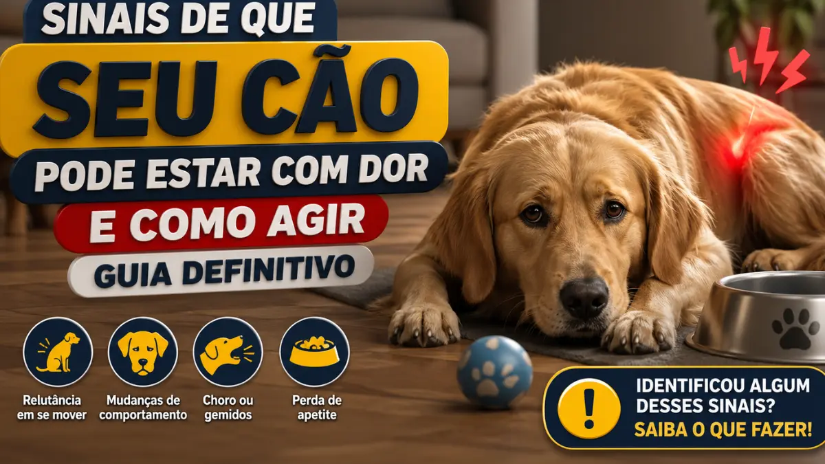 Sinais de que seu Cão Pode Estar com Dor e Como Agir: Guia Definitivo 1 Sinais de que seu Cão Pode Estar com Dor