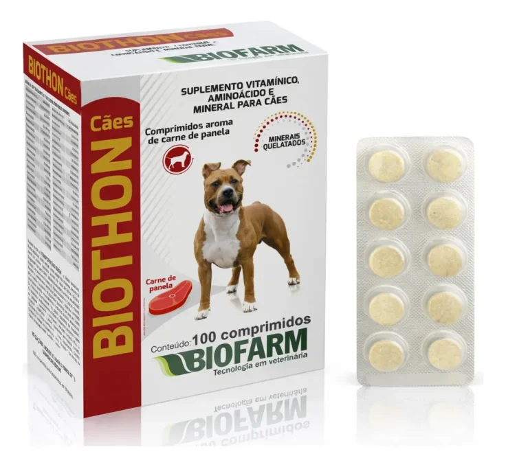 Vitamina Engordar Cachorro Rápido Biothon 10 Comp. Biofarm 1 Vitamina Engordar Cachorro Rápido Biothon 10 Comp. Biofarm