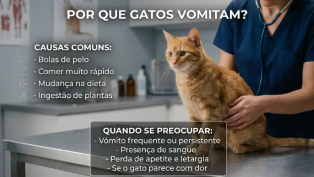 Por que gatos vomitam? Saiba as causas e quando ir ao veterinário 3 porque os gatos vomitam