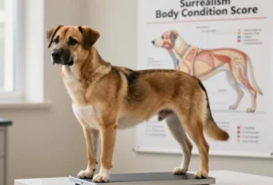 Como calcular a condição corporal ideal do cão