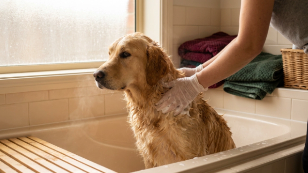 Como dar banho em cachorro em casa corretamente